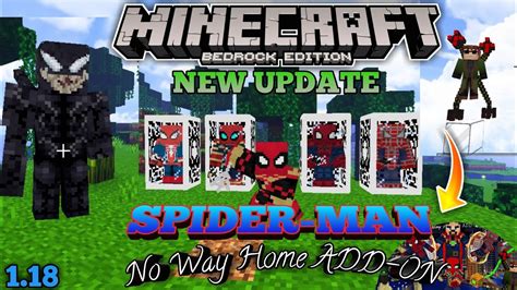 Minecraft Spider Man Addon Miles Morales Spider Man Mod New Update