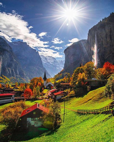 Village Of Lauterbrunnen In Switzerland Beautiful Places Best Places