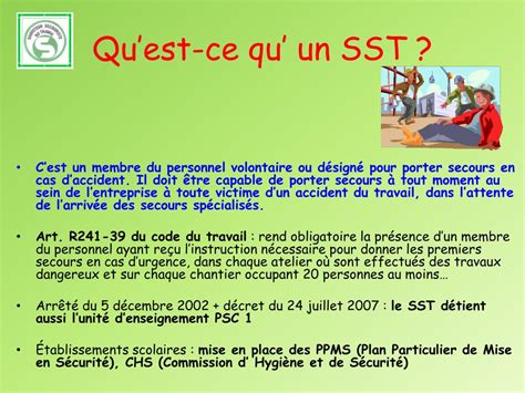 Ppt Organisation De La Formation Sst Powerpoint Presentation Free