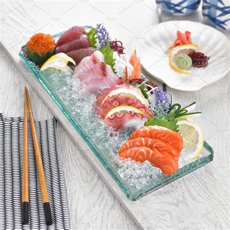 Sashimi Deluxe Set Food Images ~ Creative Market