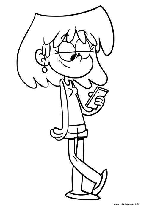 Drawing Of Lori Loud Di The Loud House Coloring Page Porn Sex Picture