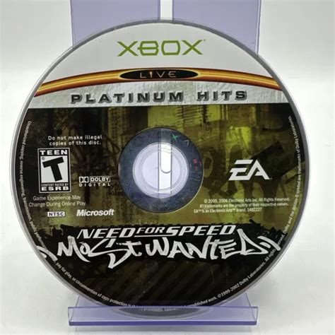 NEED FOR SPEED Most Wanted Microsoft Original Xbox Disc Only PicClick