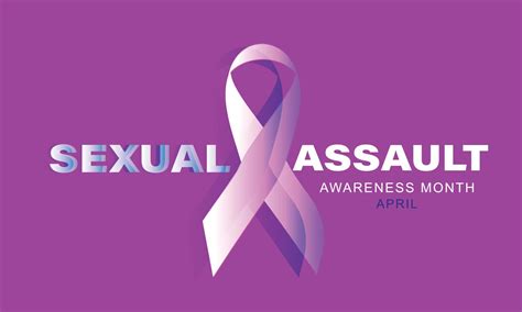 April Is Sexual Assault Awareness Month Template For Background