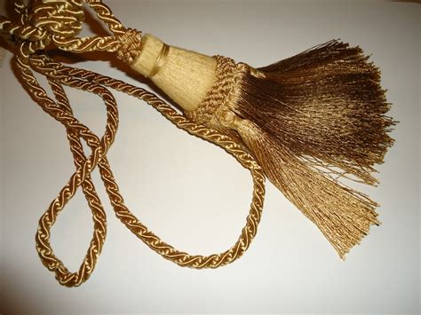 Decorative Antique Gold Tassel Tieback 9 Inch Tassel Elegant Etsy