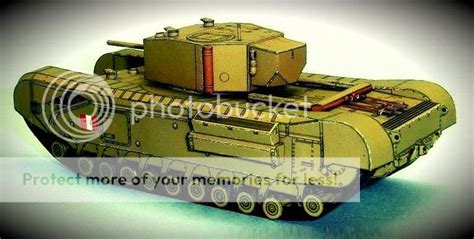 Papermau Ww2`s British Tank Churchill Mkiii Paper Model By Mr Cube