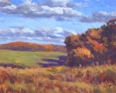 Autumn Fields Painting By Michael Camp Fine Art America