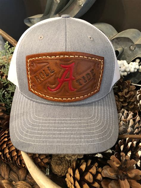 Custom Hats Hand Tooled Patch Leather Patch Hats Etsy