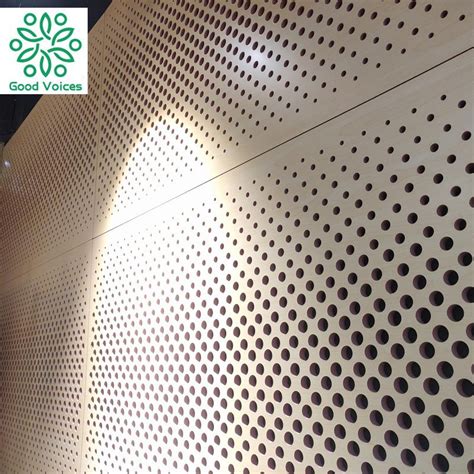 Factory Wooden Perforated Mdf Acoustic Panel For Sound Absorption