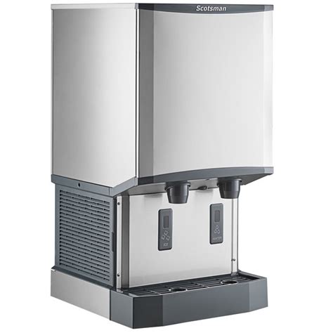 scotsman hid540w 1 meridian countertop water cooled ice machine and water dispenser 40 lb bin