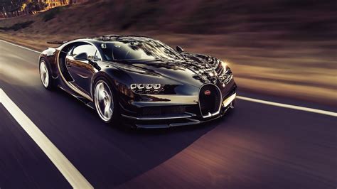 Desktop Wallpaper Luxury Car Bugatti Chiron On Road 4k Hd Image