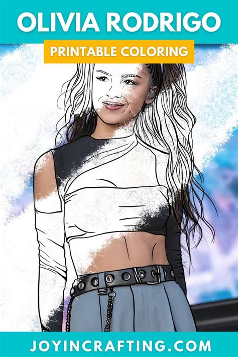 Olivia Rodrigo Coloring Page Sheet Coloring Pages Color Free Images