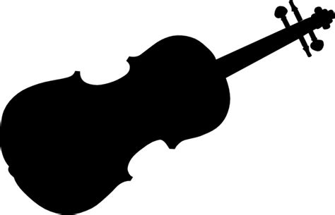 Violin Silhouette Clip Art Free Vector In Open Office Drawing Svg