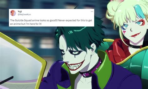 Suicide Squad Anime First Look At Harley Quinn The Joker Sets The