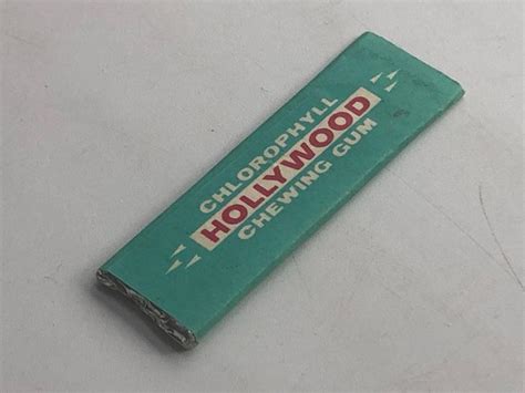 Stará Nerozbalená Plátková žvýkačka Chlorophyll Hollywood Chewing Gum
