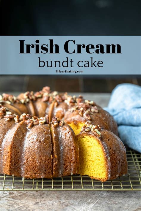 Frozen hash browns are pushed right into mini muffin tins and also baked into crispy nests filled with ham, lemony cream cheese, and also peas. Irish Cream Bundt Cake in 2020 | Dessert recipes easy ...