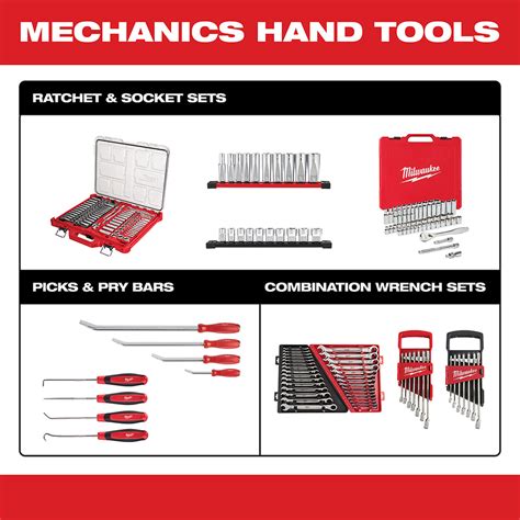 Milwaukee 48 22 9413 Flex Head Ratcheting Sae Combination Wrench Set