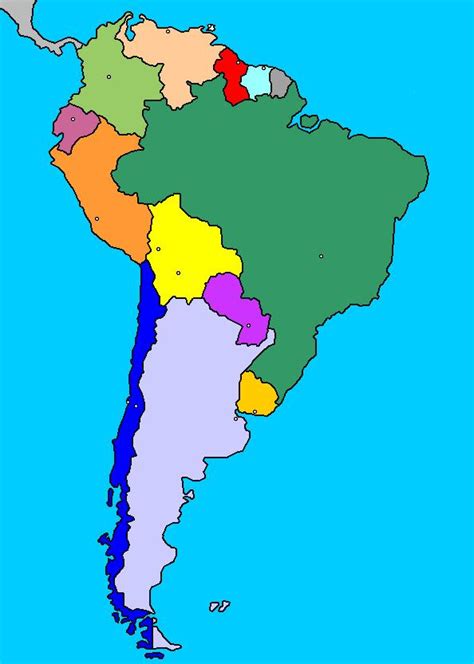 Mapa Interactivo De América Del Sur Países Y Capitales