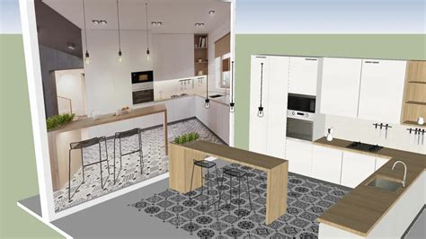 Awasome Cocinas Modernas Sketchup Ideas Magdalena Hyperphp Com