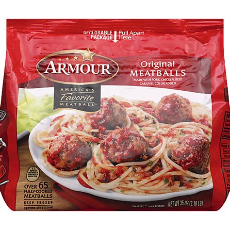 Armour® Original Meatballs 35 Oz Bag Ground Meat Sun Fresh