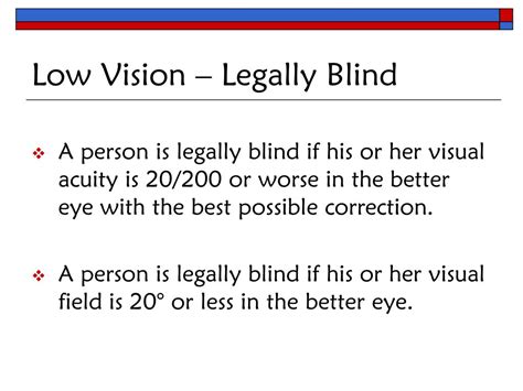 What Vision Is Considered Legally Blind Blinds