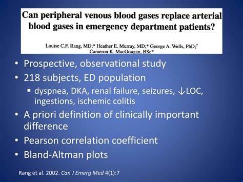 Ppt Venous Blood Gas Versus Arterial Blood Gas Analysis Powerpoint Presentation Id