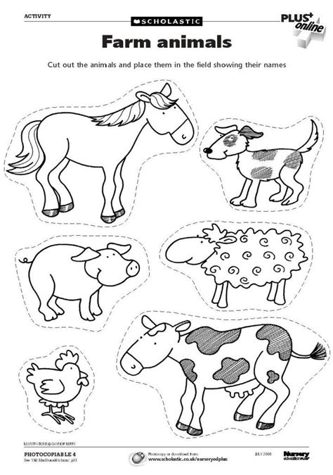 Color Farm Animals Worksheets Pdf Thekidsworksheet