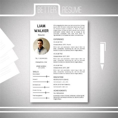 Free word cv templates, résumé templates and careers advice. 9+ One Page Resume Templates | Free & Premium Templates