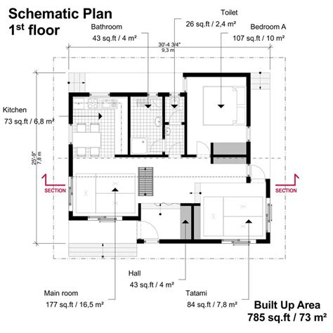 Japanese Small House Design Plans Blueprints Villa Grundriss Japonaise