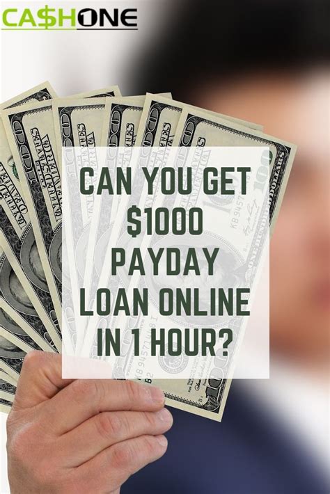 Can You Get 1000 Payday Loan Online In 1 Hour Payday Loans Instant