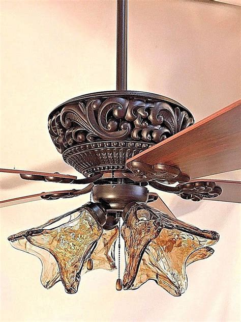 52 Orb Oil Rubbed Bronze Ceiling Fan With 4 Light Clear Hand Blown