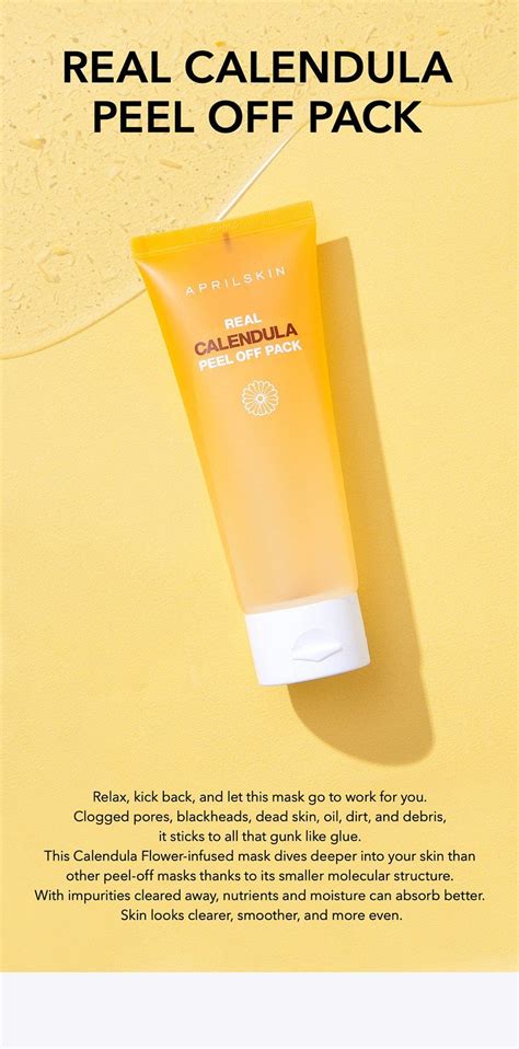 After cleansing and toning my face i unfolded the mask. Calendula Peel Off Mask (With images) | Peel off mask ...