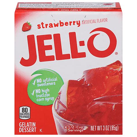 Jell O Gelatin Dessert Strawberry Jello And Pudding Mix Foodtown