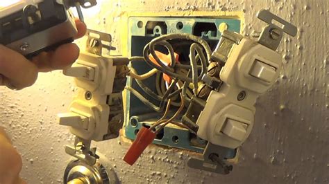 When you replaced your switch with an outlet, you connected the two outlets in a series. How to Replace a Double Light Switch - YouTube