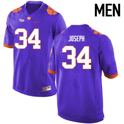 Head coach tommy bowden started letting the senior players vote on what uniform combo the tigers came out in all purple a few times. Men Clemson Tigers #34 Kendall Joseph College Football ...