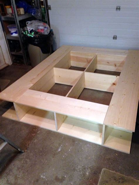 How to make a queen size platform bed with only tools and materials found at your local home center. Pallet Shelf Ideas | Patio Furniture Made Out Of Wood ...