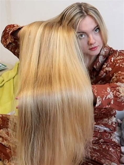 Long hair is connected to our own characteristics, this dream incorporates the aspects of yourself. VIDEO - Blonde silk in bed - RealRapunzels