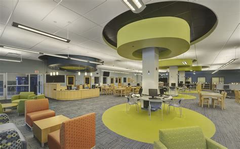 High School Media Center School Library Design Public Library Design