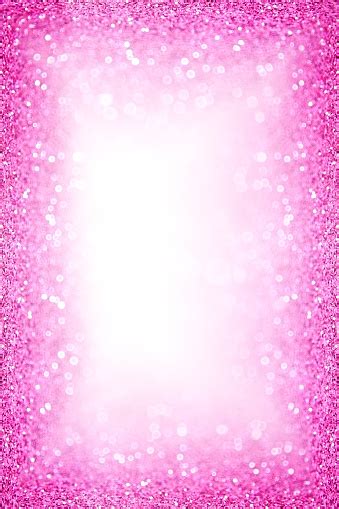 Pink Glitter Sparkle Border Frame Background Stock Photo Download