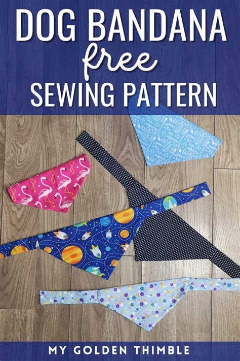 How To Sew A Free Dog Bandana Pattern In 15 Minutes
