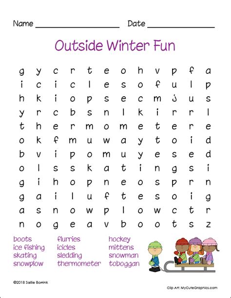 Free Printable Winter Word Searches A Quiet Simple Life