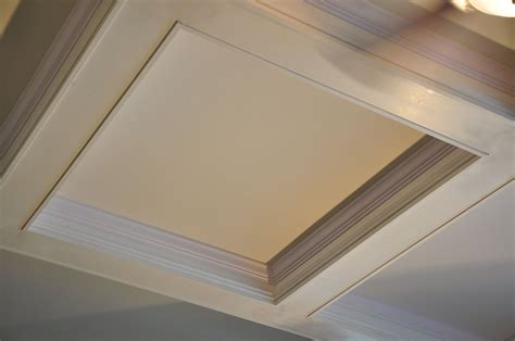 Then, measure, score and cut the drywall to fit each of your square openings. coffered ceiling layout | Coffered ceiling, Ceiling ...