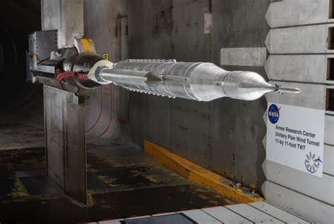 A Scale Model Of The Space Launch System Sls Is Tested In An 11 By 11