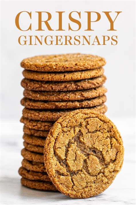 Crispy Gingersnaps Ginger Snap Cookies Recipe