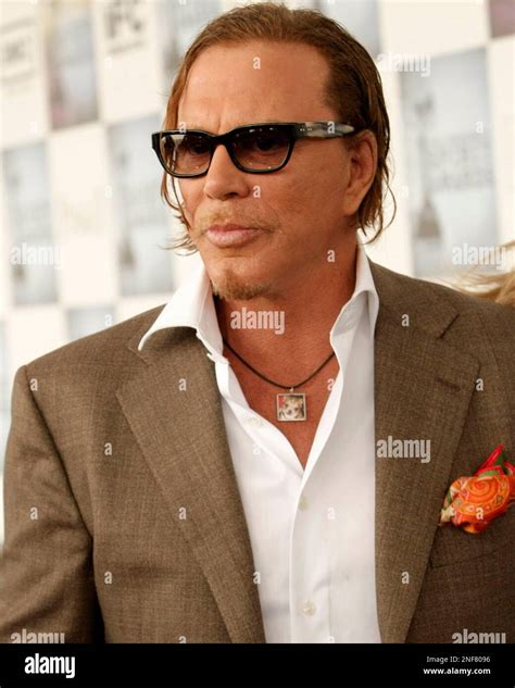 Actor Mickey Rourke Arrives At The Independent Spirit Awards In Santa