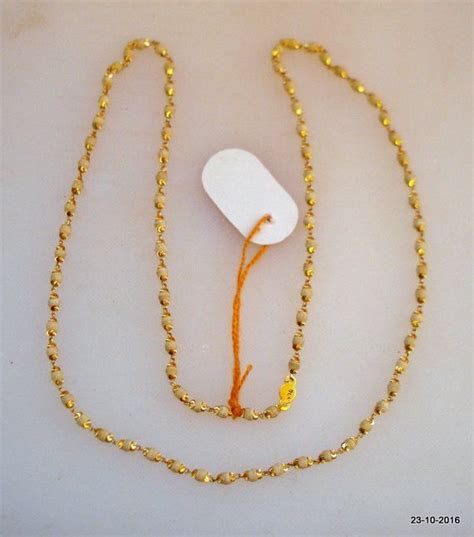 Traditional Design 22kt Gold Chain Necklace Handmade Tulsi Etsy