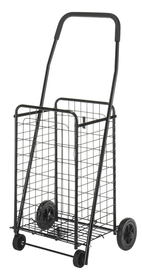 Whitmor Rolling Utility Shopping Cart Black 38861092902 Ebay
