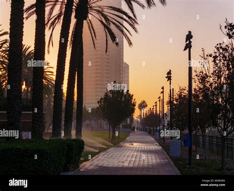 The Promenade At Dawn San Diego California Stock Photo Alamy