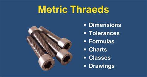 Thread Chart Metric Major And Minor Diameters 49 Off