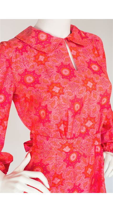 1960s-vintage-pink-thai-silk-balloon-sleeve-micro-mini-dress
