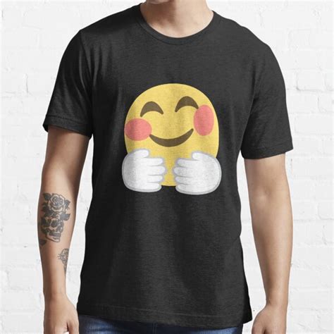 Emoji Hugging Face T Shirt By Roarr Redbubble Emoji T Shirts